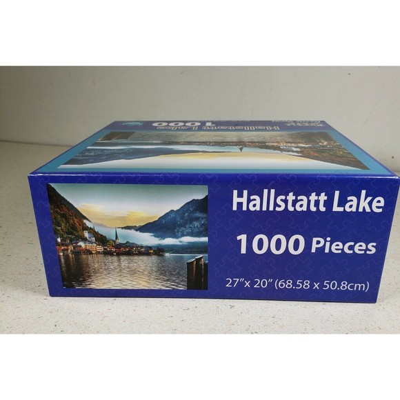 Puzzle Mate Landscape 1000 Piece Jigsaw Puzzle - Hallstatt Lake  27" X 20" NIB - Picture 4 of 7